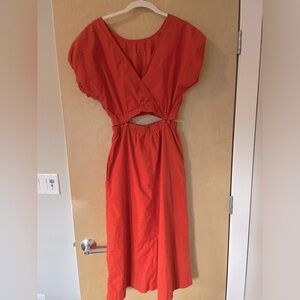 Madewell Red Midi Dress